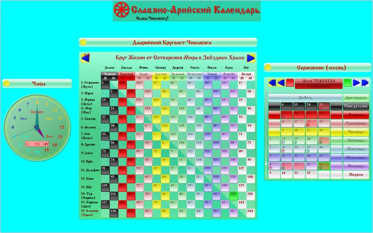 Славяно арийский календарь скачать программу