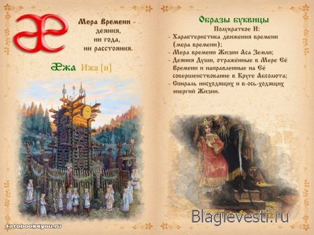 Азбука - Печатная книга - Современная и Древнеславянская Буквица.