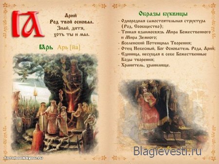 Азбука - Печатная книга - Современная и Древнеславянская Буквица.