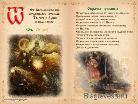 Азбука - Печатная книга - Современная и Древнеславянская Буквица.